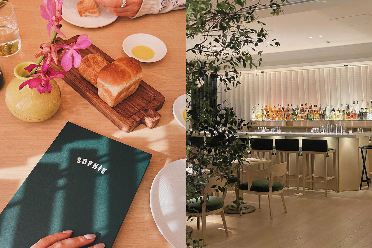 一旁還有附設酒吧，能享用隨季節變換的酒單。