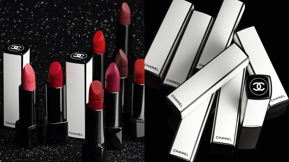 香奈兒超炫耀的絲絨唇膏不眠之夜限定版情境圖。