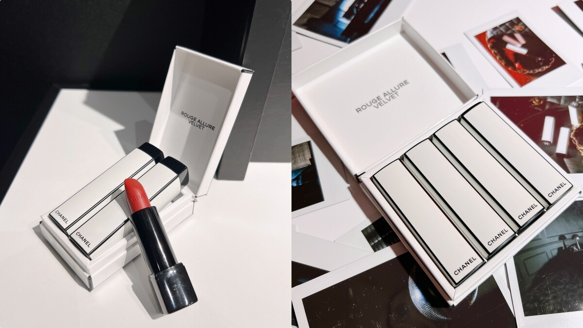 香奈兒超炫耀的絲絨唇膏不眠之夜限定禮盒二色，NT3,300。四色，NT6,600
