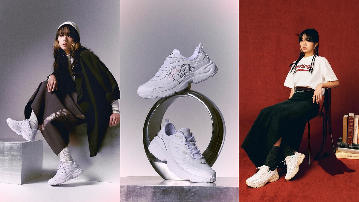 新世代時髦球鞋混搭主張就交給她表現！爆炸系穿透女聲163braces攜手ABC MART FILA女力系列鞋款，穿出最懂Z世代自由隨性且細節滿滿的多變樣貌！