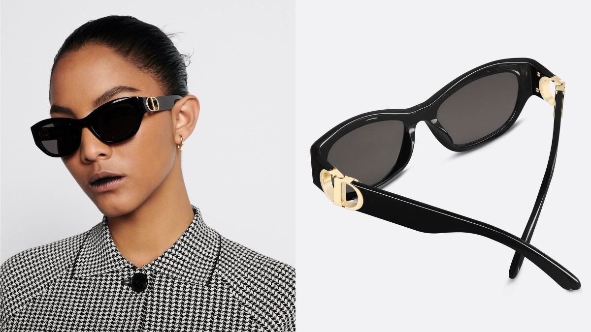 30Montaigne B5U 黑色蝴蝶形太陽眼鏡 NT.16,450