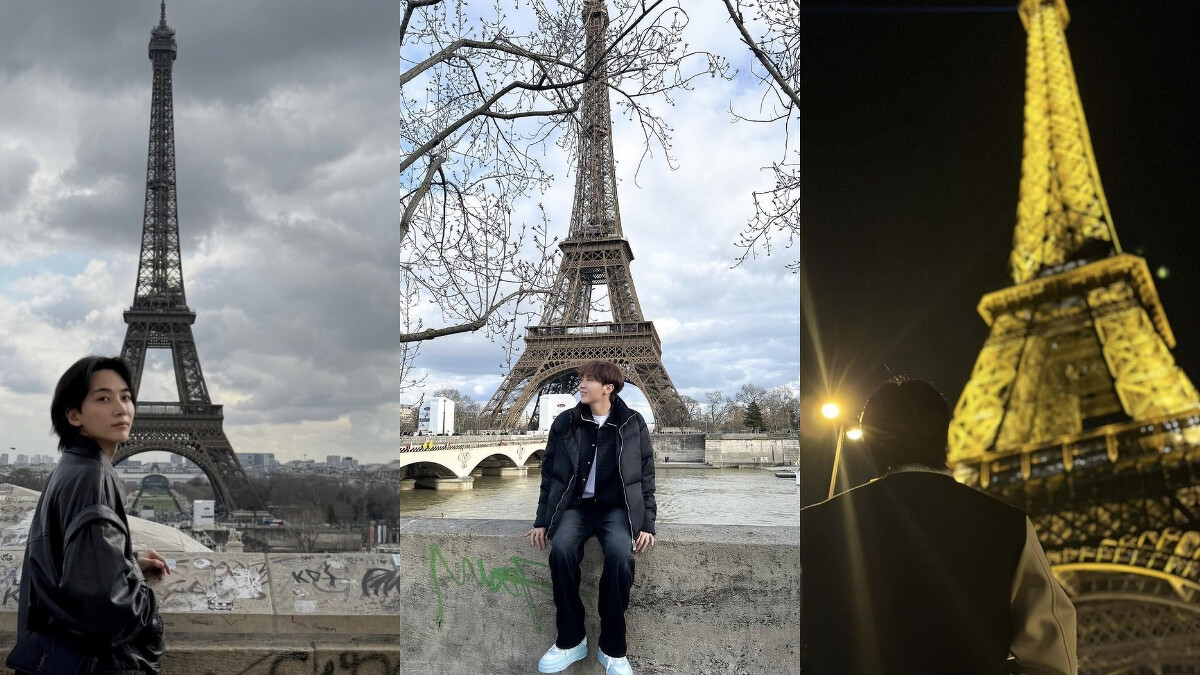 Seventeen的淨漢、勝寬、忙內Dino本季都受邀出席巴黎時裝周，看秀的空檔約好都來到巴黎地標巴黎鐵塔前留下帥氣身影，克拉們趕快去踩點。