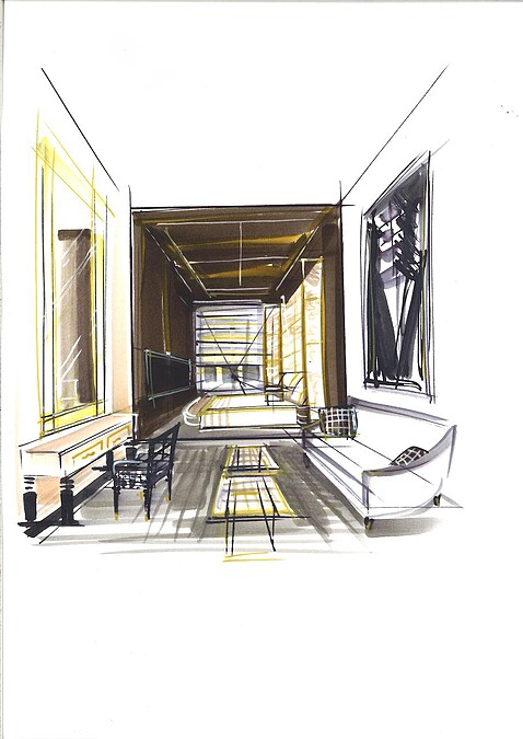 Ten Trinity-juniorsuite - Sketch