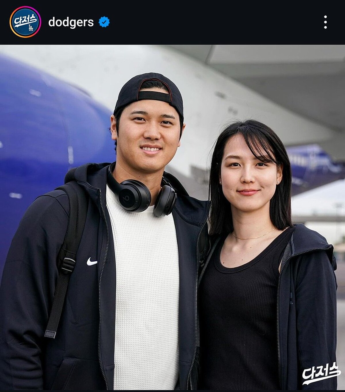 大谷翔平與老婆田中真美子甜蜜合照