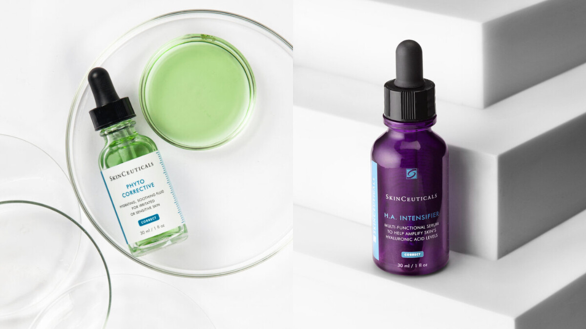 植萃極速舒緩色修精華(30ml)，NT$2,460；HA塑顏抗皺彈力紫米精華(30ml)，NT3,920。
