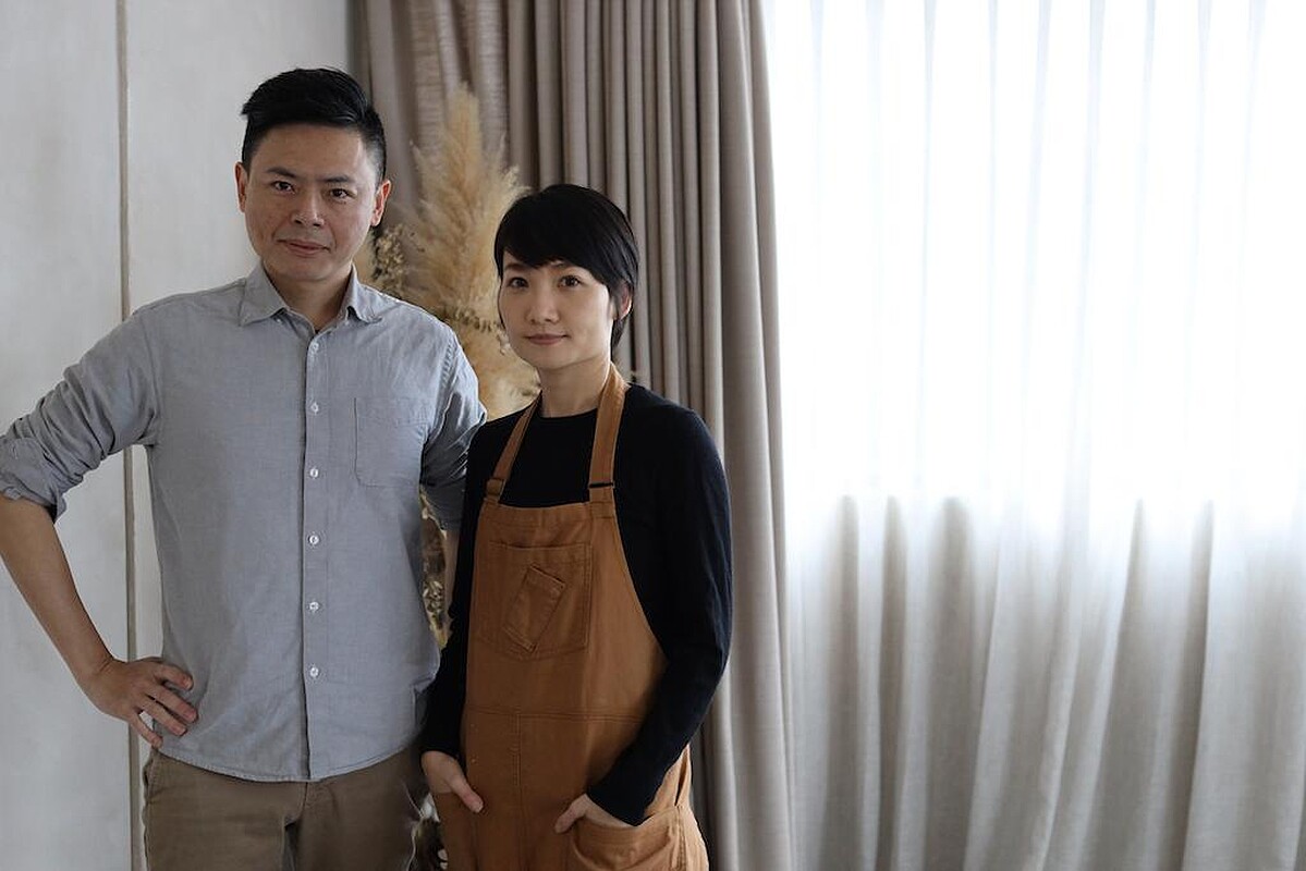 冉冉茶事創辦人藍大誠與主廚王采晴。