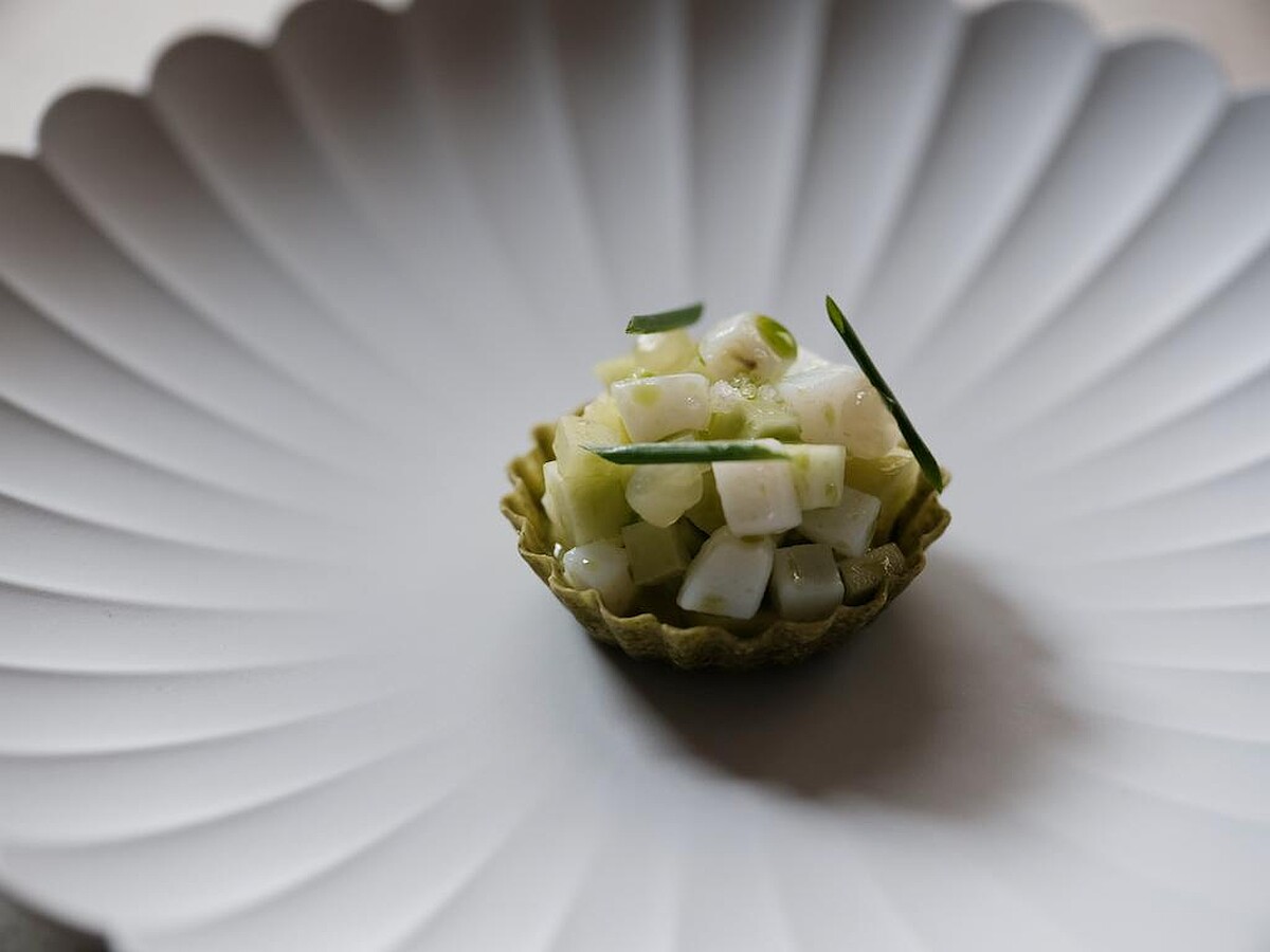 「蝦夷蔥/透抽/青芒果」。