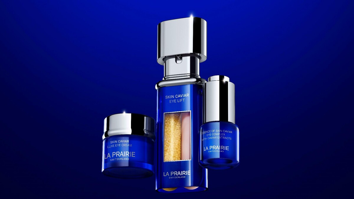 左至右／La Prairie萊珀妮 魚子美眼霜、魚子美顏緊俏美眼精華、魚子美顏眼露。