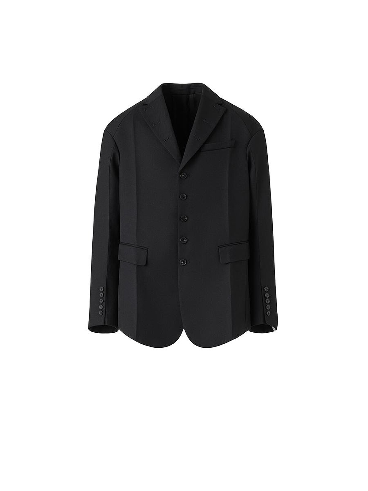 鈕扣羊毛西裝外套NT$7999。