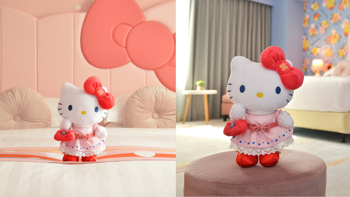 高雄漢來大飯店第七代Hello Kitty絨毛玩偶