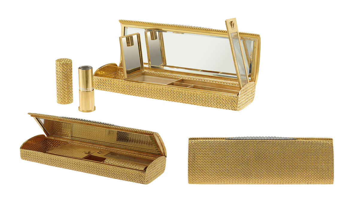 Heritage典藏系列 Minaudi&egrave;re百寶匣(鉑金、黃K金、鑽石)。