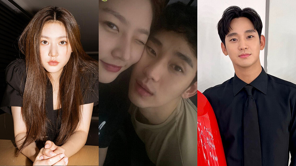 金賽綸和金秀賢臉貼臉親密照外流!疑似手滑IG秒刪,男方公司回應了