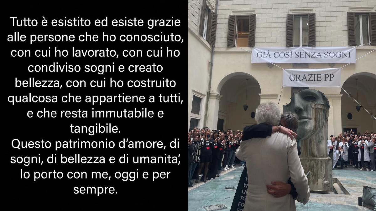  Valentino 團隊不捨的告別合作長達25年的設計師 Pierpaolo Piccioli。