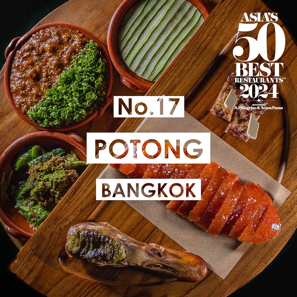 熱門餐廳「Potong」則晉升自第17名。