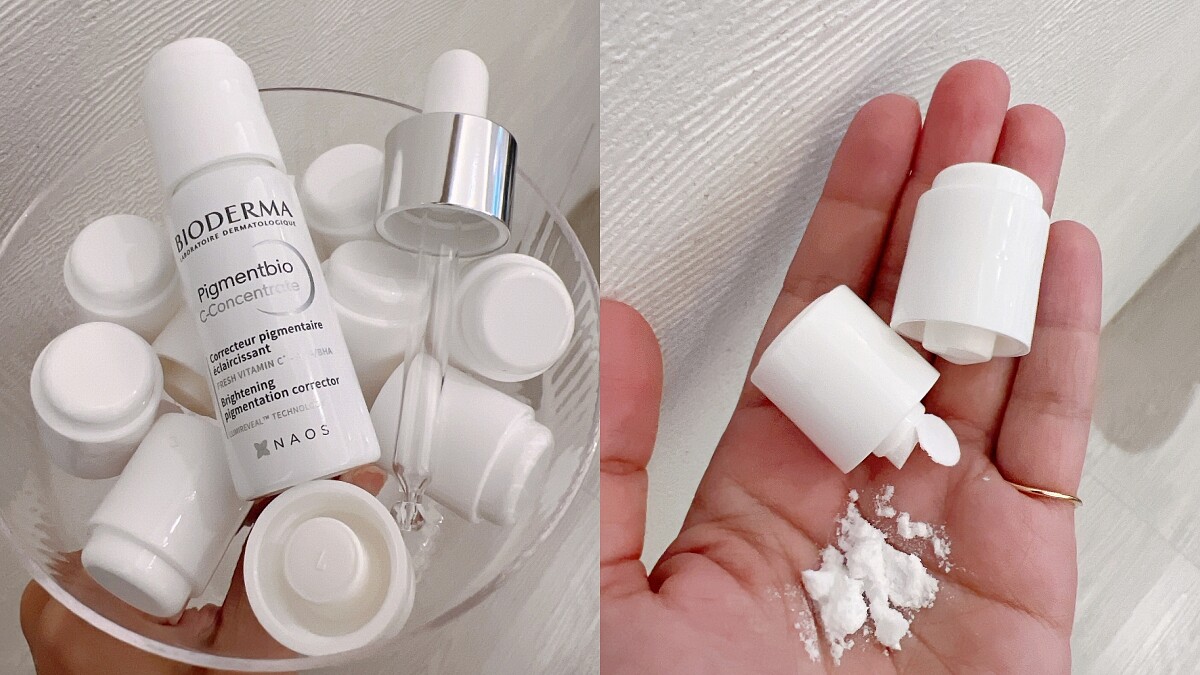 Bioderma貝膚黛瑪12%超級C酸激光煥膚精華的2%維他命C糖苷精萃粉,以隔離式雙層密封設計,減少氧化變質,保持最鮮活性。