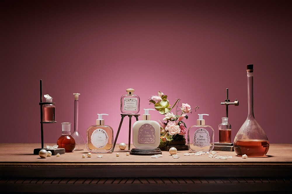 Santa Maria Novella佛羅倫斯1221系列Rosa Gardenia玫瑰梔子花形象圖。