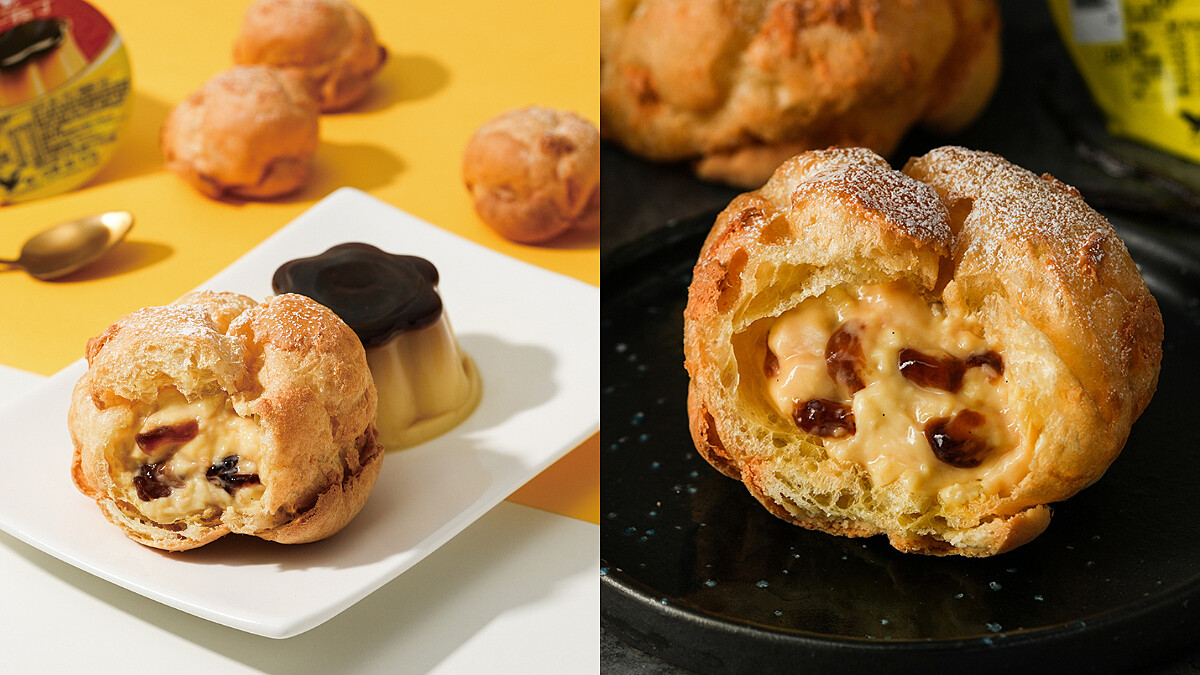 歐伊系聯名！beard papa’s和統一推「布丁泡芙」，4種派皮外酥內軟