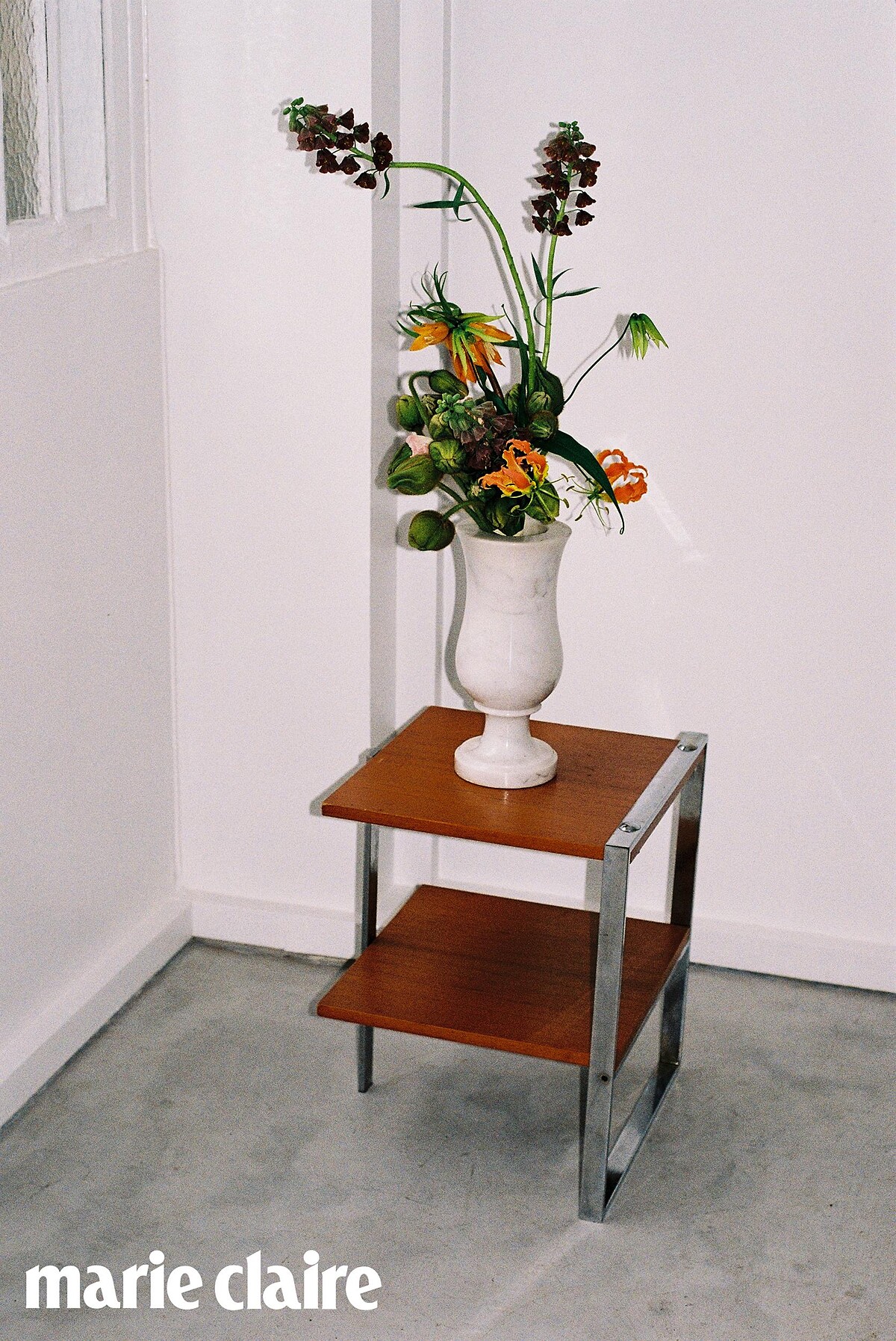 花藝作品有雕塑品般外觀。