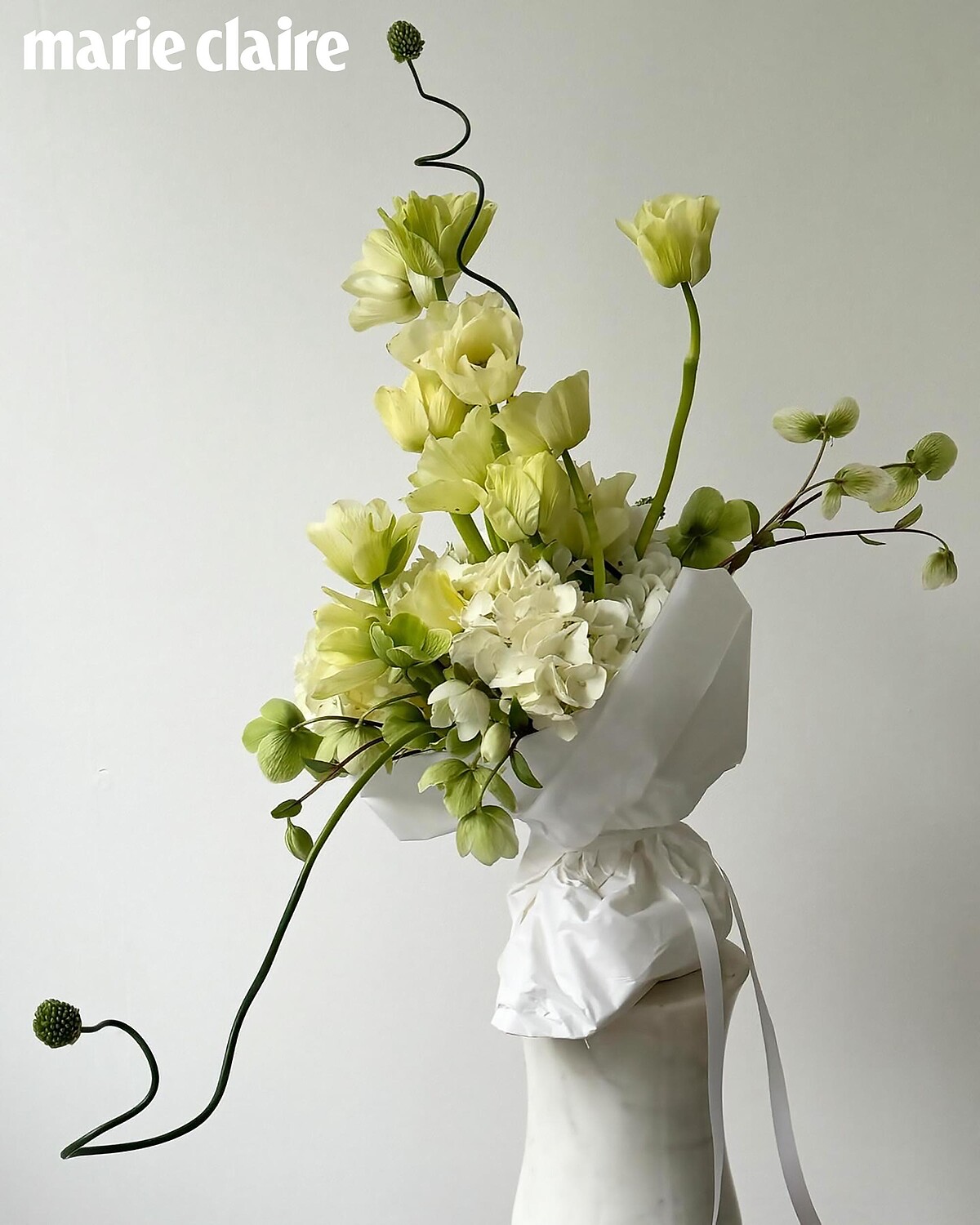 Alexander McQueen 的時裝周 VIP 花禮設計。