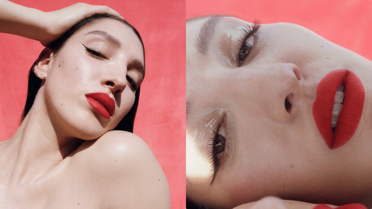 (Byredo唇霧系列形象圖。)