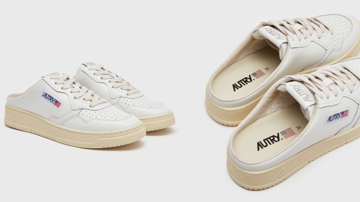 AUTRY純白色Mule穆勒鞋 NT.6,080