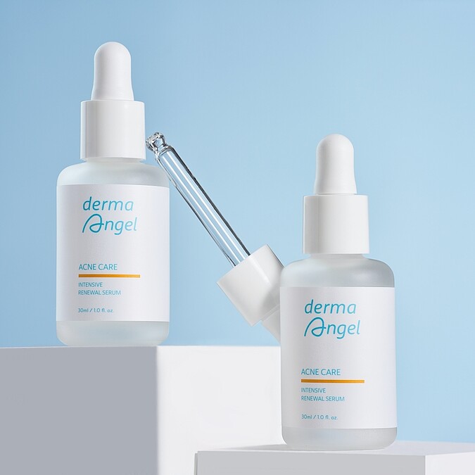 DermaAngel護妍天使三重酸煥膚極效精華情境圖。