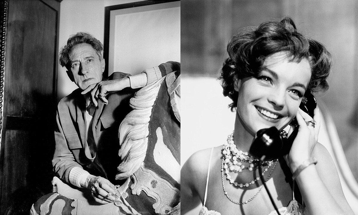 法國傳奇詩人兼劇作家Jean Cocteau（左）及1950年代知名奧地利女星Romy Schneider，皆是Trinity系列的擁護者。