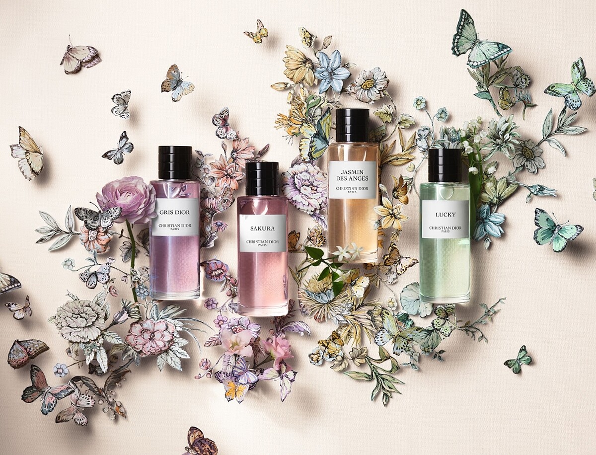 Dior迪奧香氛世家系列花園蝶舞限量版香氛情境照。