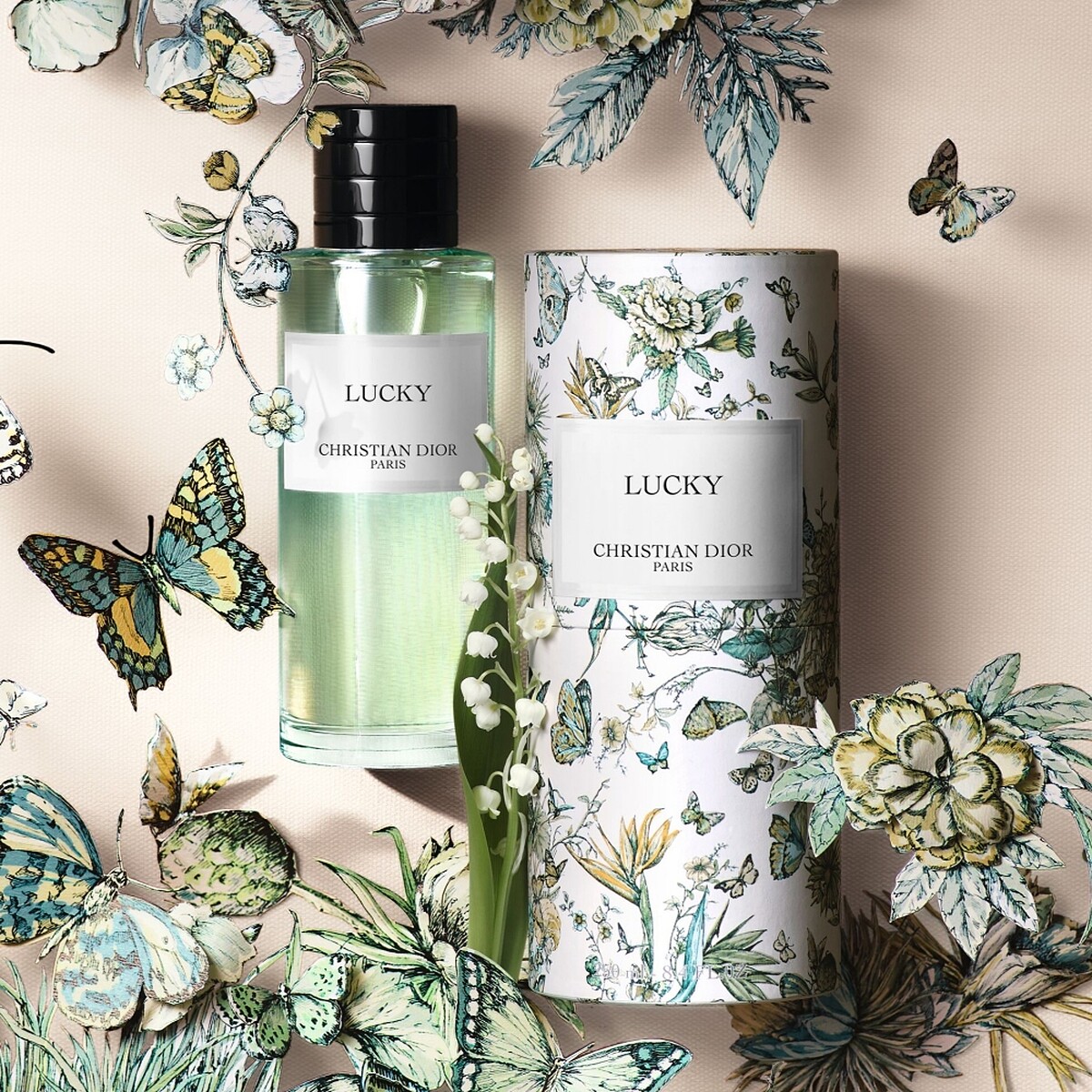 Dior迪奧香氛世家系列幸運時刻香氛花園蝶舞限量版125ml,NT10,900、250ml NT16,100(僅於實體櫃台販售)