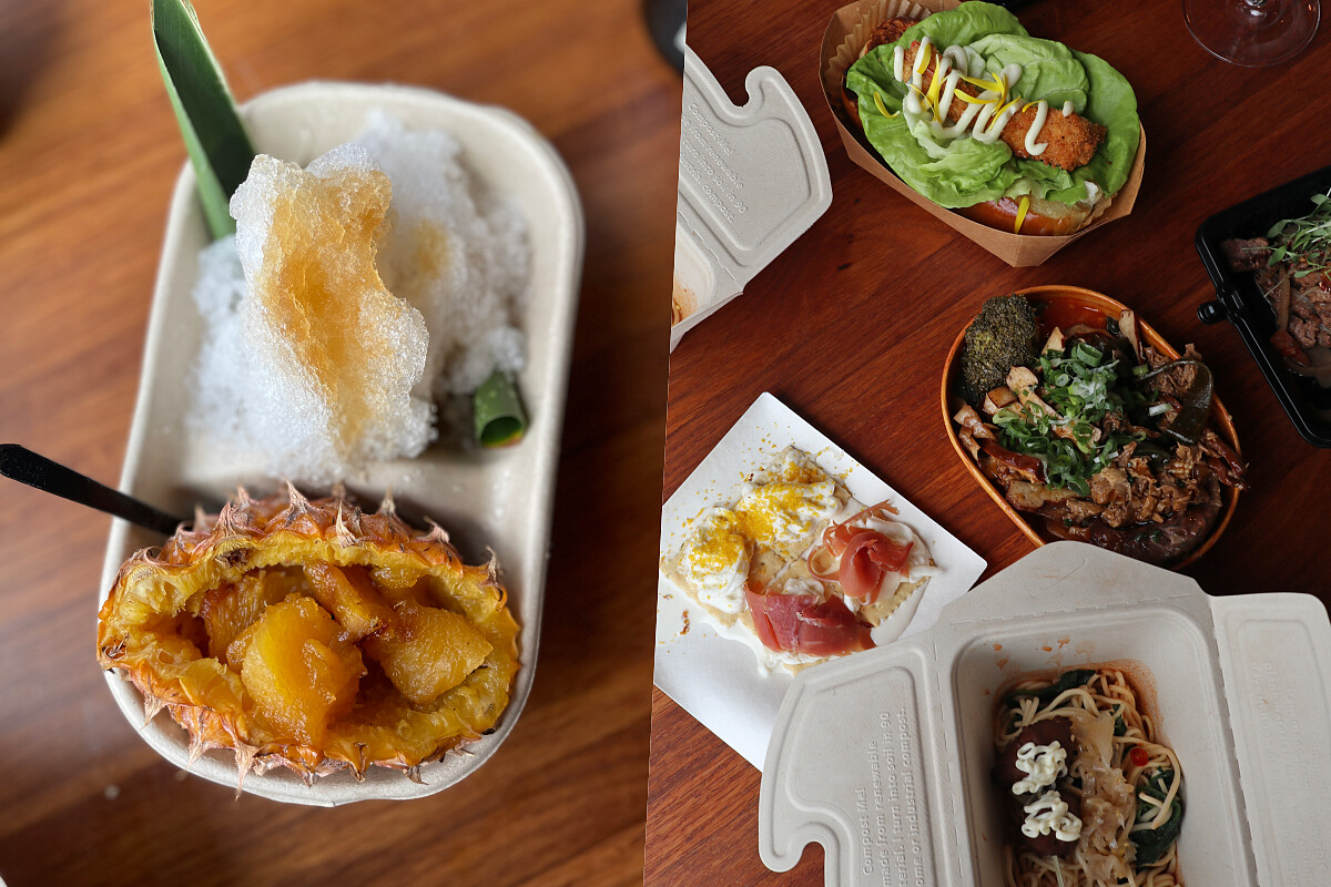 豐盛的市集餐點。