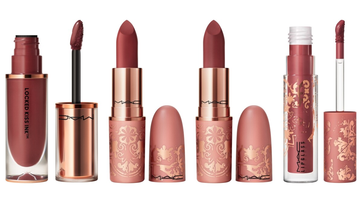 M.A.C最愛Teddy經典限量系列超鎖吻霧感唇釉(#Bonded With Teddy)NT1,220、超水感持色水唇膏(#Ready Teddy)NT920、超霧感唇膏(#Eternal Teddy)NT820、晶亮魔唇(#Teddy&rsquo;s Pal)NT780