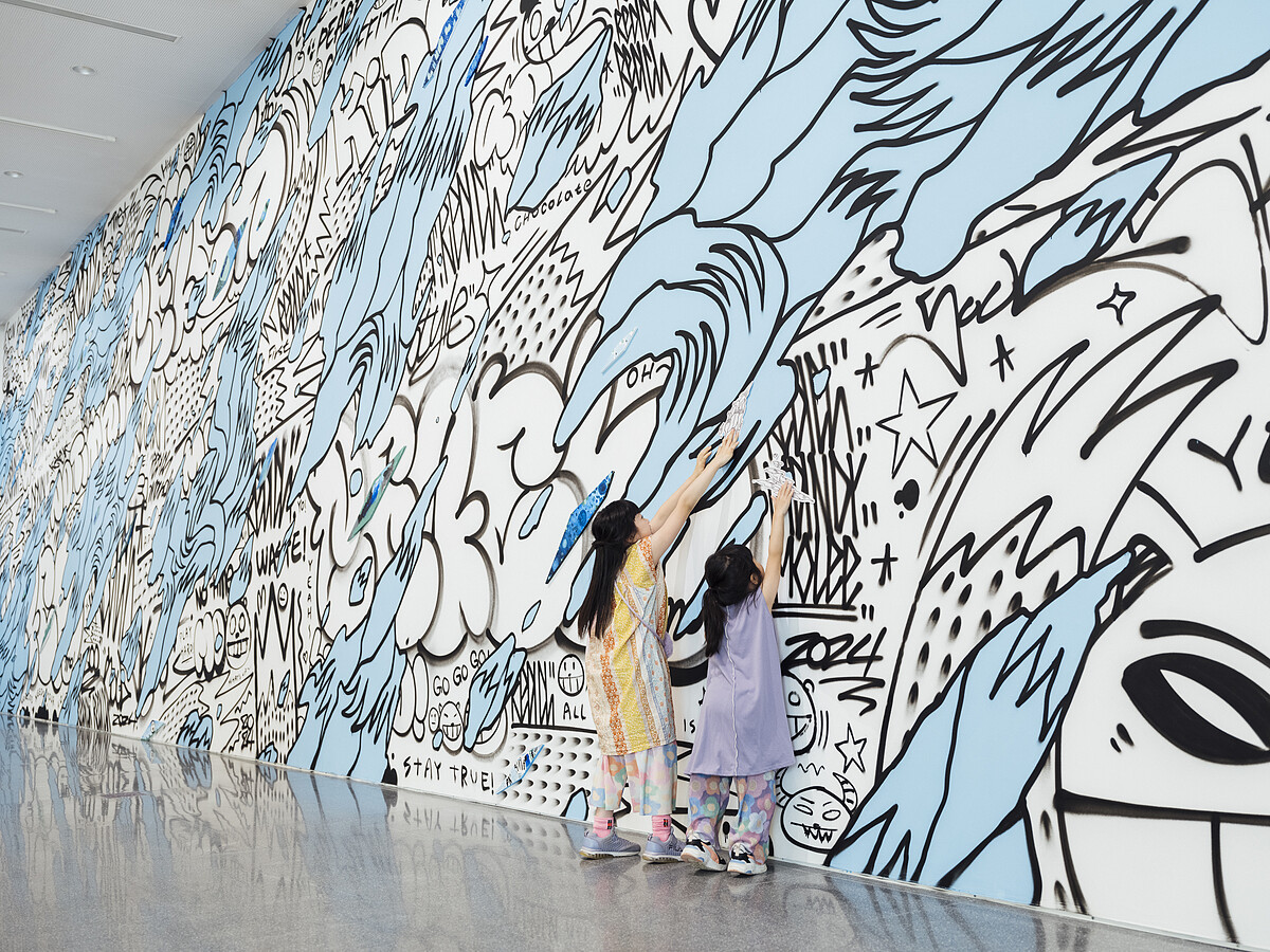 REACH〈CITY MAP〉。 攝影／透島影業；圖片提供／桃園市立美術館。