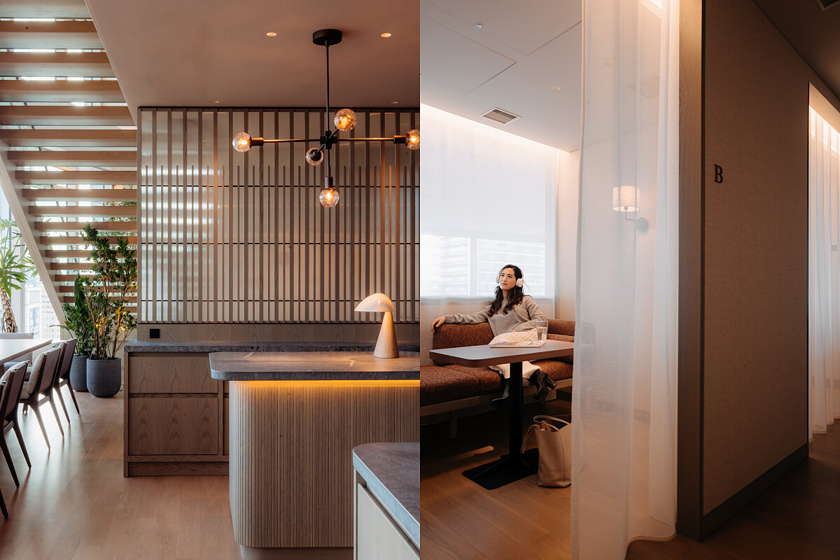 全天候的點心吧台外,還能使用休息室的貼心服務。