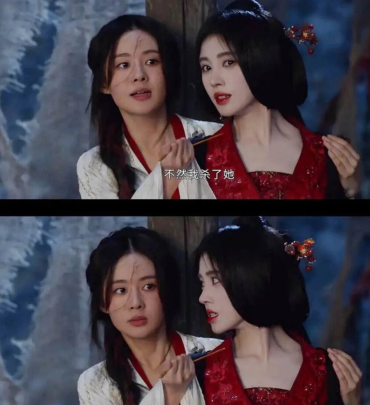  鞠婧禕與鄭合惠子同框成另類名場面。