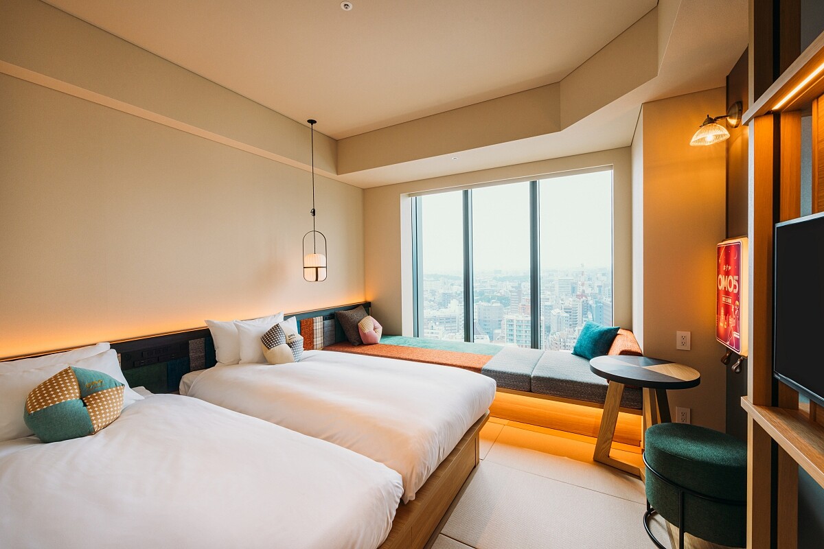 客房以五反田街景為靈感。