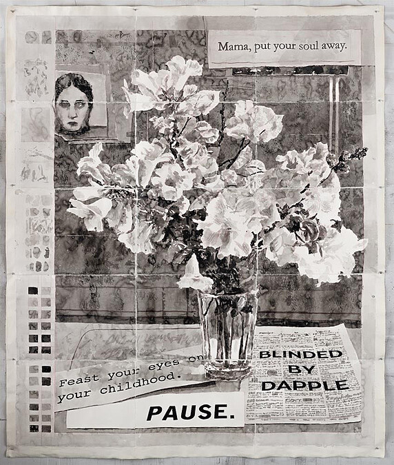 威廉．肯特里奇，《媽媽您別擔心》，2022。（圖片提供：北美館 &copy; William Kentridge）