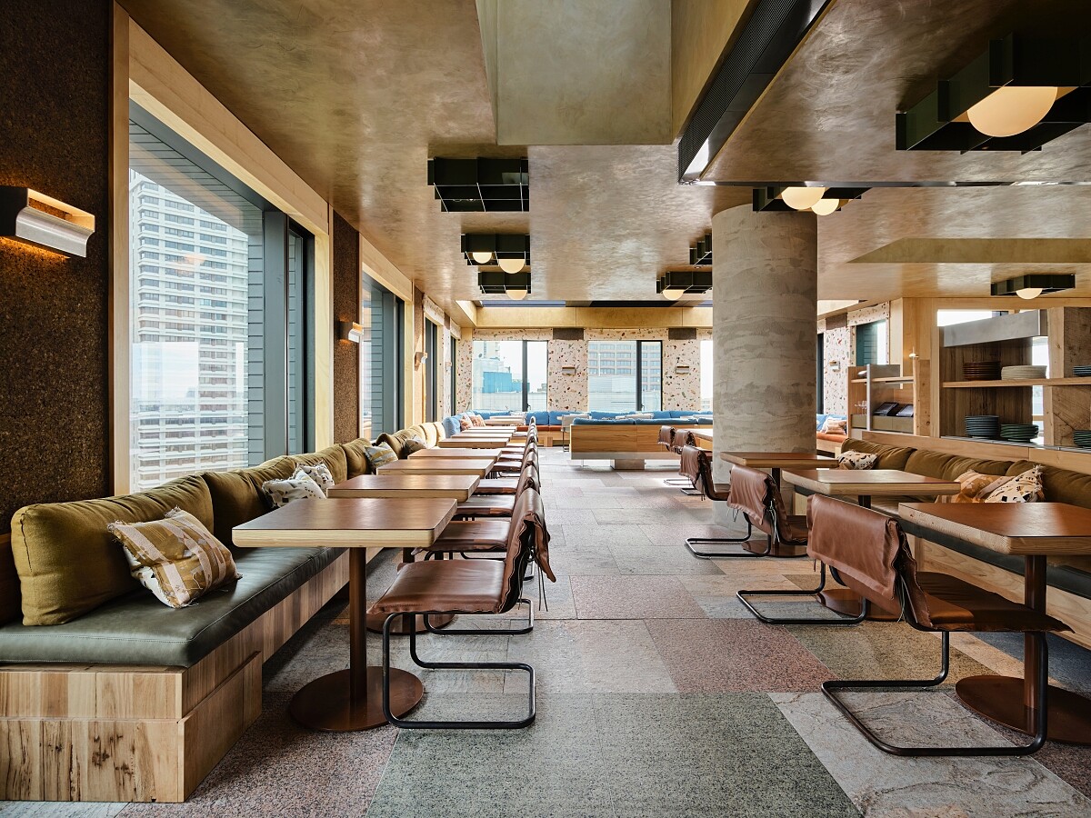 「Ace Hotel Sydney」位於18樓的「 Kiln」餐廳。