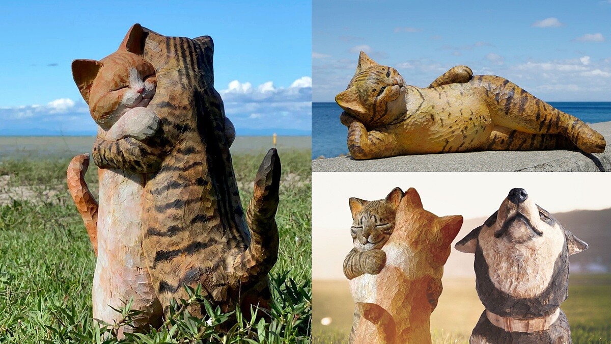 14公尺巨貓抱抱可愛爆擊！日本最萌貓狗展「極度日常」限時登台，78件雕刻逼人秒融化