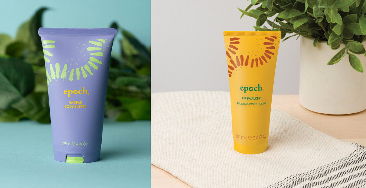 Epoch&reg;身體滋養霜，Epoch&reg;足部潤膚乳。