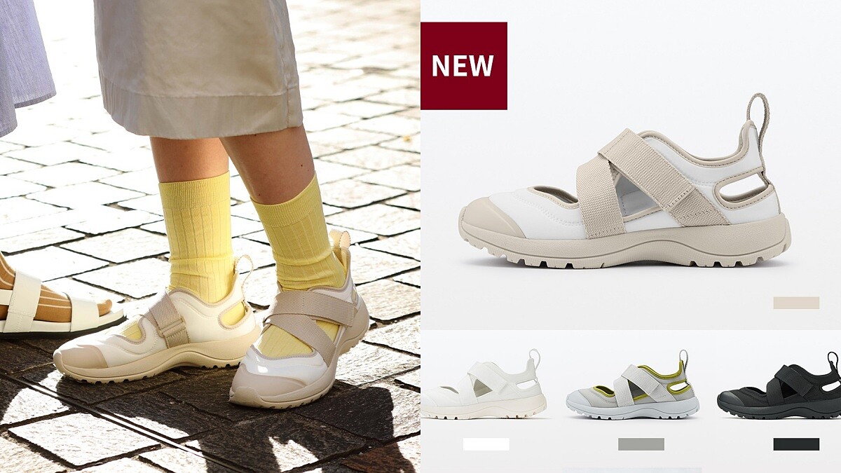 無印良品終於引進「休閒涼鞋」!4款中性色可愛好搭、挖洞設計久走不悶熱,台灣官網立刻缺貨