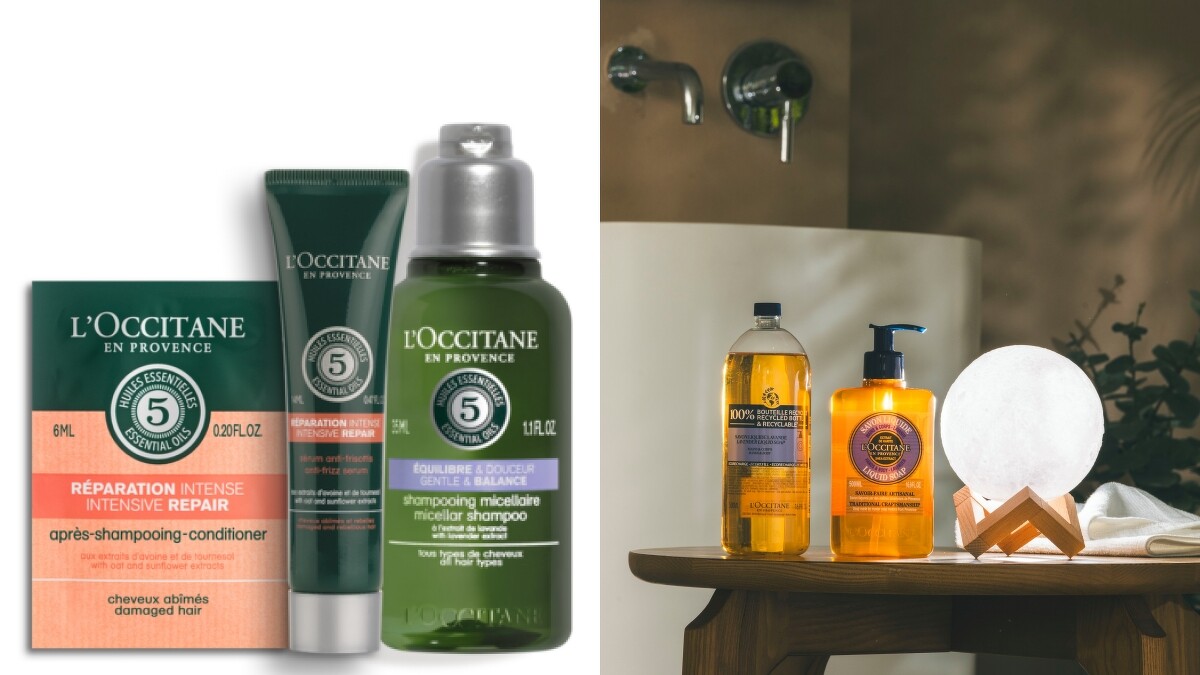 L&rsquo;OCCITANE歐舒丹地球月官網限定好髮質養成3件組與拍拍月球小夜燈。