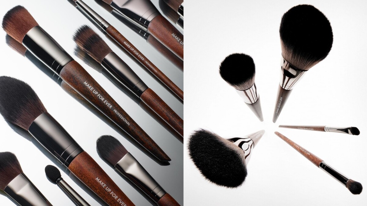 MAKE UP FOR EVER 致力於永續的美麗。MAKE UP FOR EVER刷具握柄使用法國FSC森林管理委員會認證耐力極佳的上等木材山毛櫸。手工刷具系列使用100%高科技合成纖維技術，可精準控制刷毛粗細和長短，擴大每一支刷具的最佳特性。