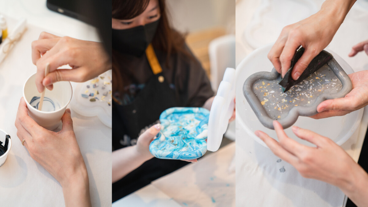 「Jesmonite英國爵石」是一種非常好上手的材質，新手也可以輕鬆掌握。