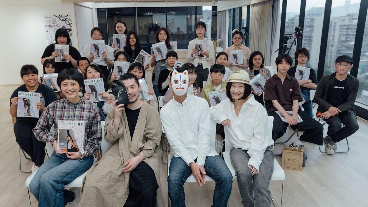 葉忠宜和陳曉唯於講座最後與現場觀眾合影。