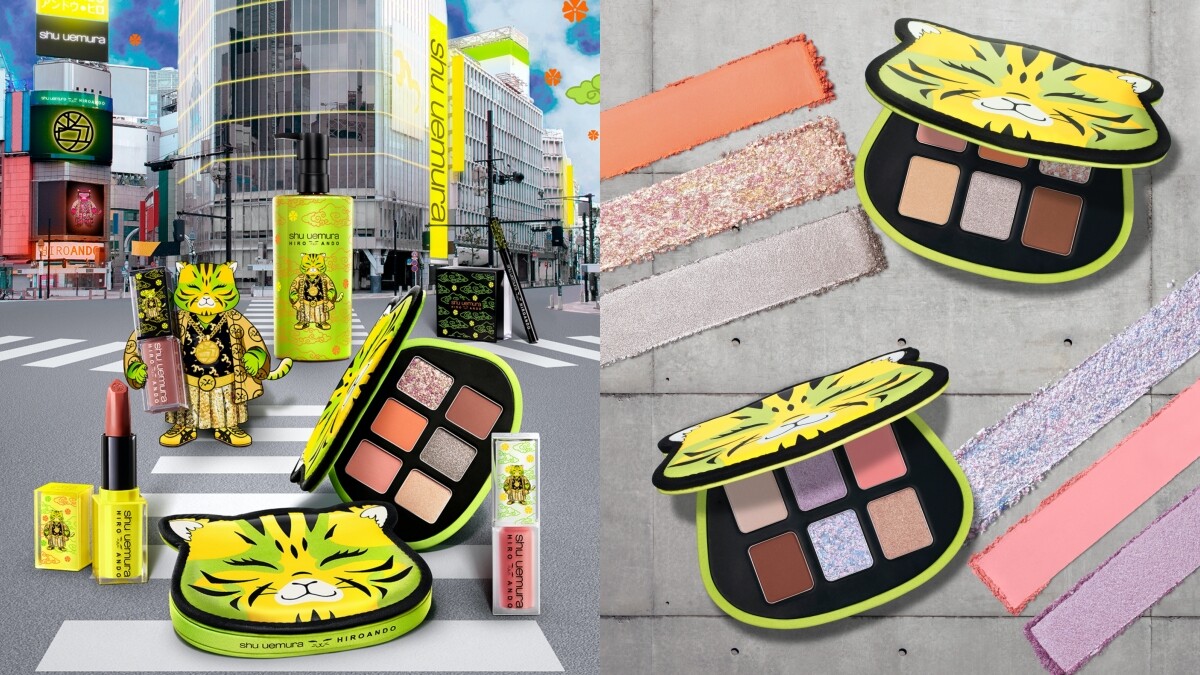 植村秀x Hiro Ando打造爆可愛shu shu tiger！潮虎東京聯名彩妝必收眼影盤、唇彩