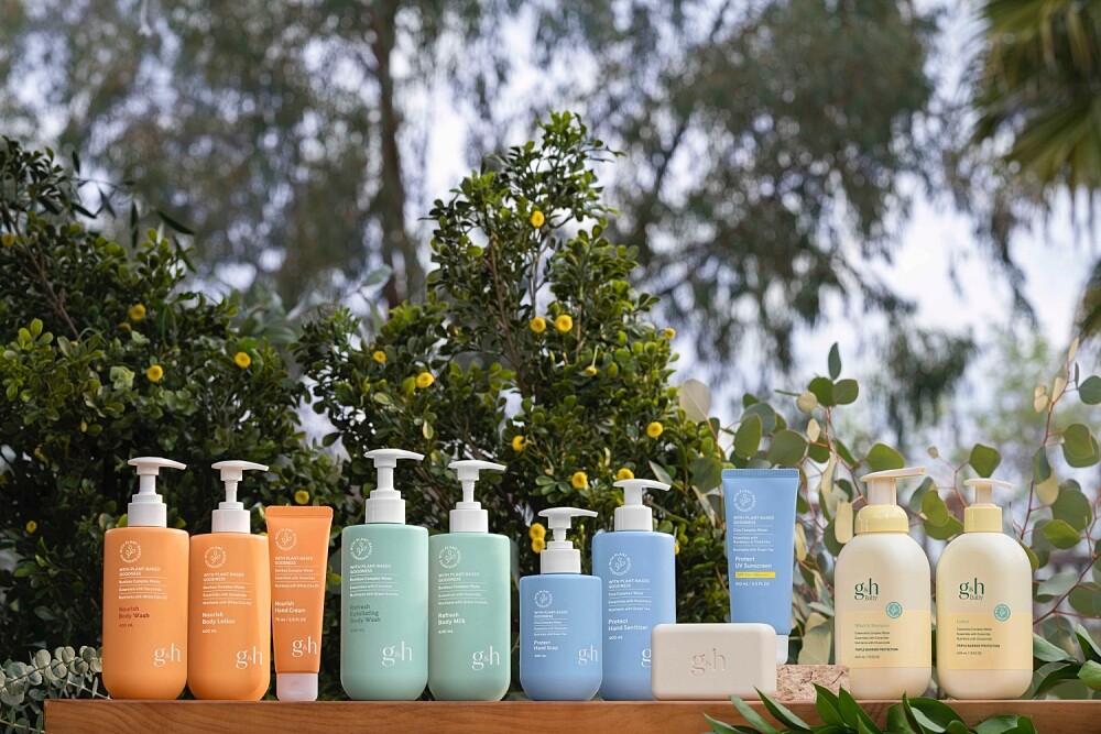 g&h身體護理系列情境圖。