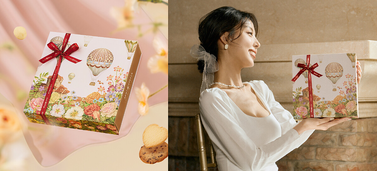 摯愛晴空」餅乾禮盒 760 元，蛋糕禮盒 910 元。