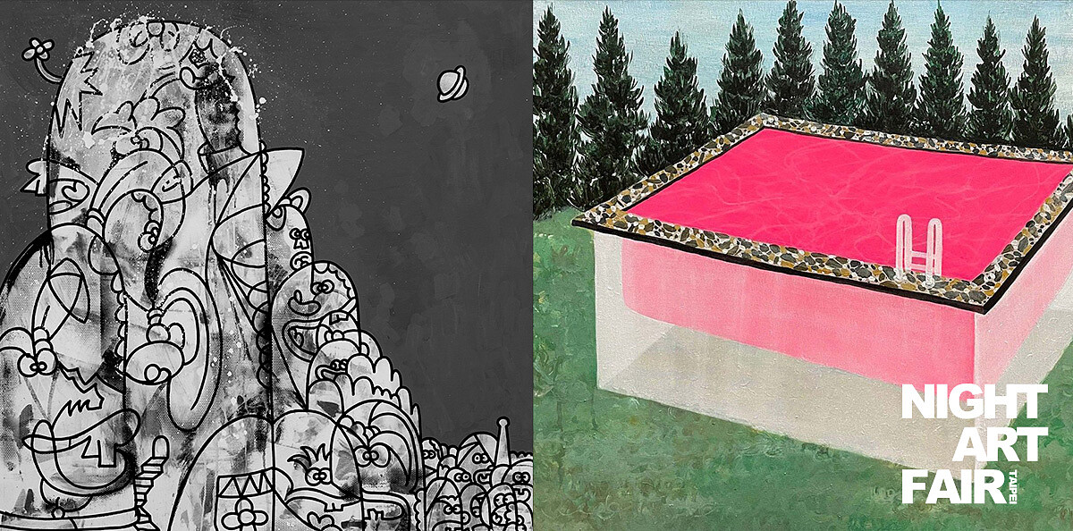 乙皮畫廊呈現異男文森作品,platform A 呈現張偉喬作品。