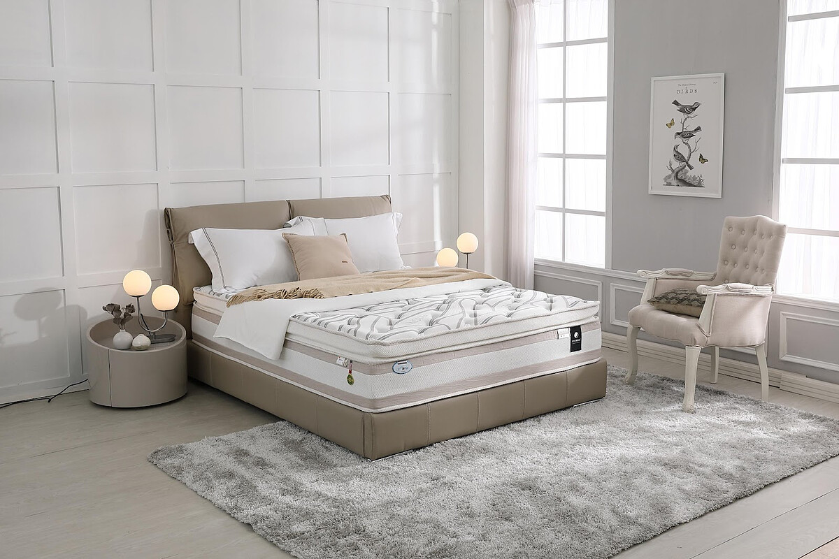 女神系列雅典娜Athena_萃取來自海洋膠原蛋白胜肽氨基酸注入床墊表布纖維,親膚保濕完美呵護每一寸稚嫩肌。