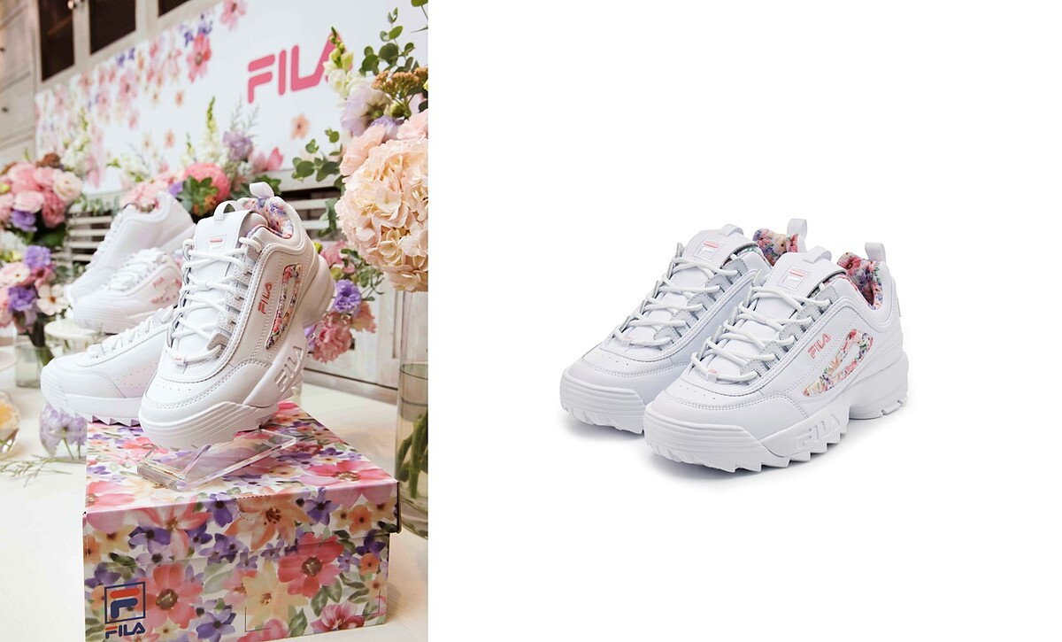 FILA DISRUPTOR II-FLOWER全球台灣獨家母親節限定款,NT2,880。